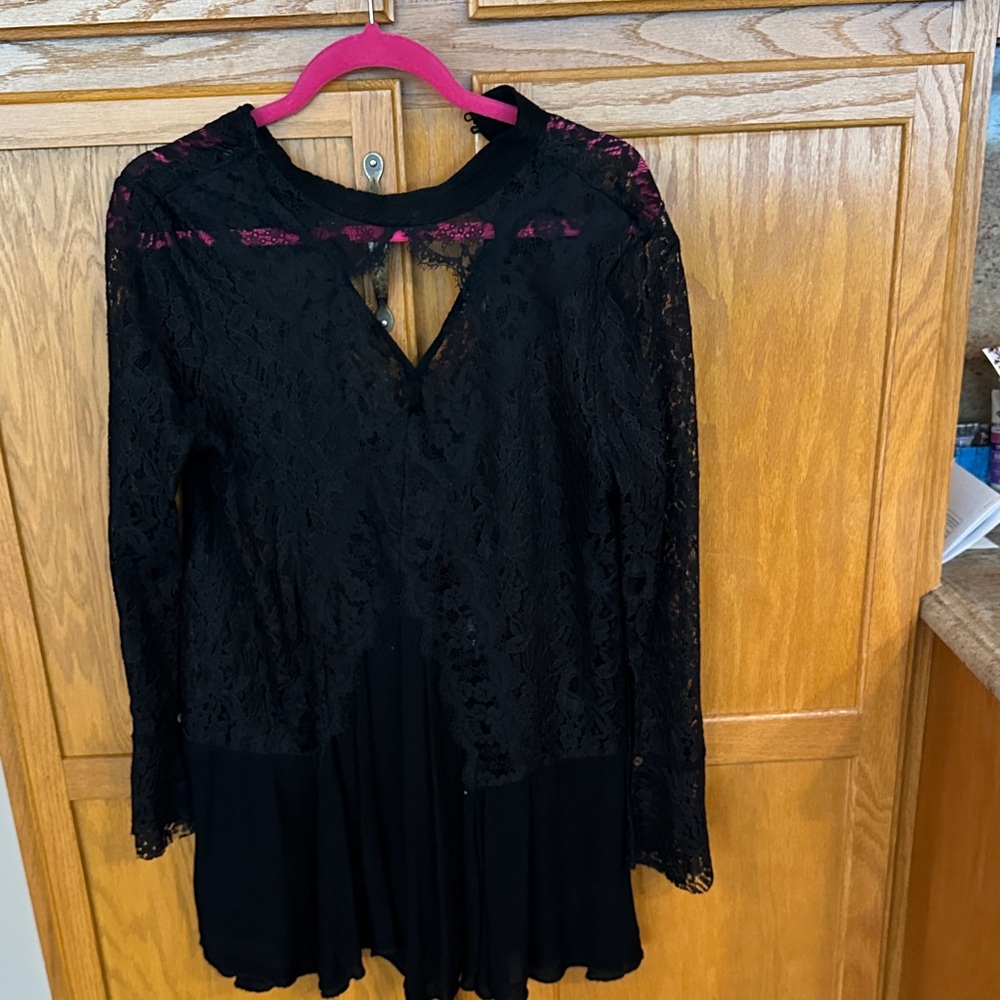 Elegant Black Lace Top